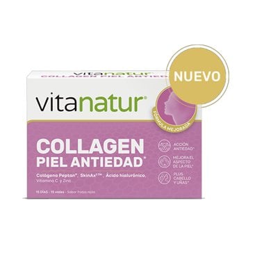 Vitanatur Collagen Piel 30 Viales 25Ml Sabor Frutos Rojos