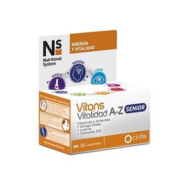 Ns Vitans Vitalidade A-Z Senior 30 Comprimidos