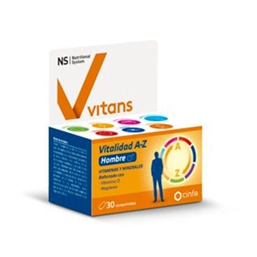 NS Vitans Vitalidad A-Z Homem 30 Comprimidos