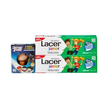 Lacer Junior Gel Dental Menta 2x75Ml + Regalo