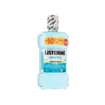 Listerine Mentol Sabor Suave 750Ml