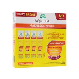 Aquilea Magnesium+ Potassium 56 Effervescent Tablets XL Format