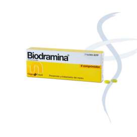 Biodramina 50 Mg 4 Comprimidos