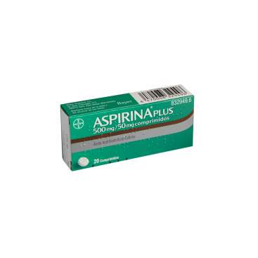 Aspirina Plus 500/50 Mg 20 Comprimidos