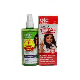 Otc Antipiojos Formula Total 125Ml Spray + Spray Desenredante Protect 250Ml