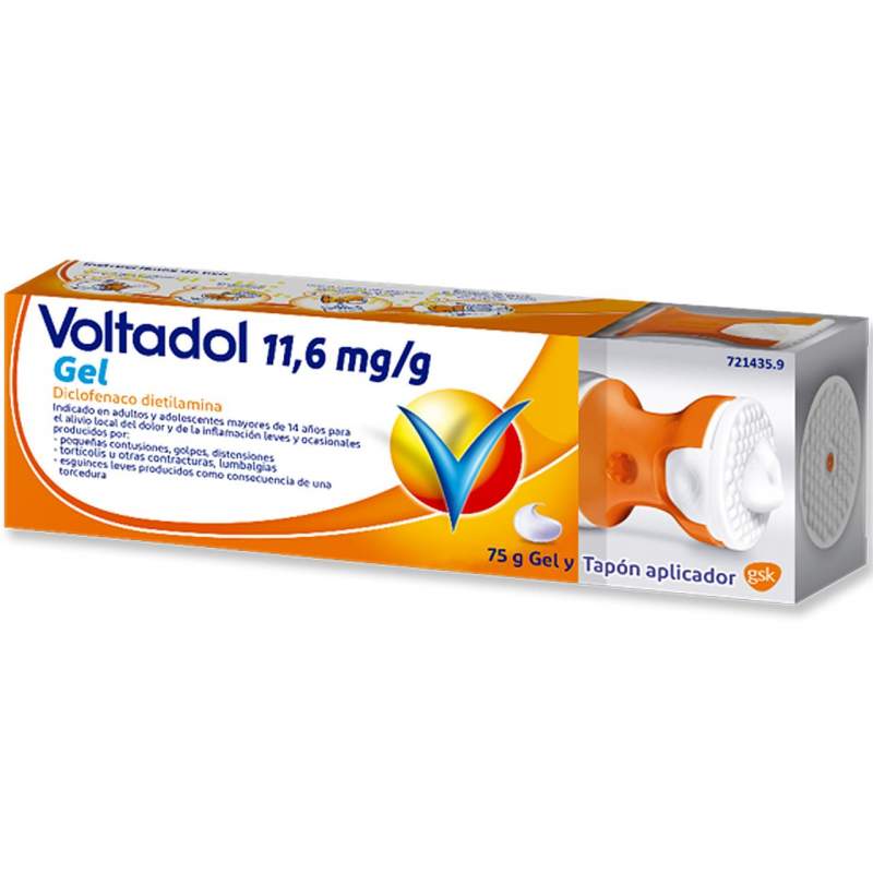 Buy Voltadol Voltarol Voltaren 11.6 Mg/G Topical Gel 75 G With Applica ...