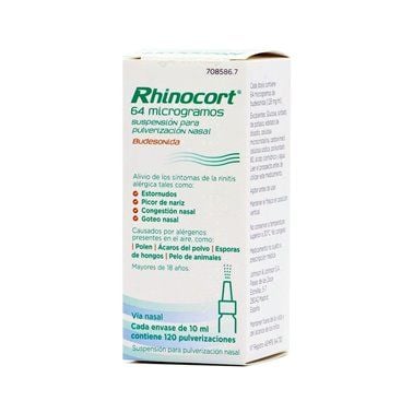 Rhinocort 64 Mcg/Pulsacion Nebulizador Nasal 120 Dosis