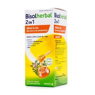 Bisolherbal 2 En 1 Malvavisco, Tomillo Y Llanten 120Ml