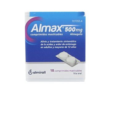 Almax 500 Mg 18 Comprimidos Masticables