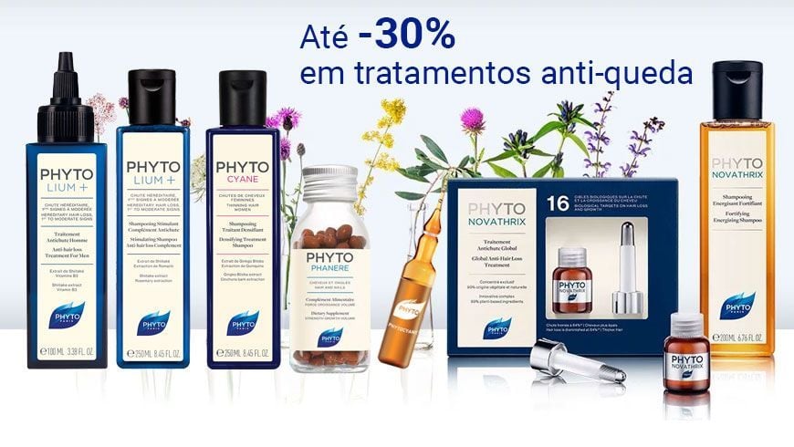 Tratamentos de Phyto Hair Loss até -30% de desconto